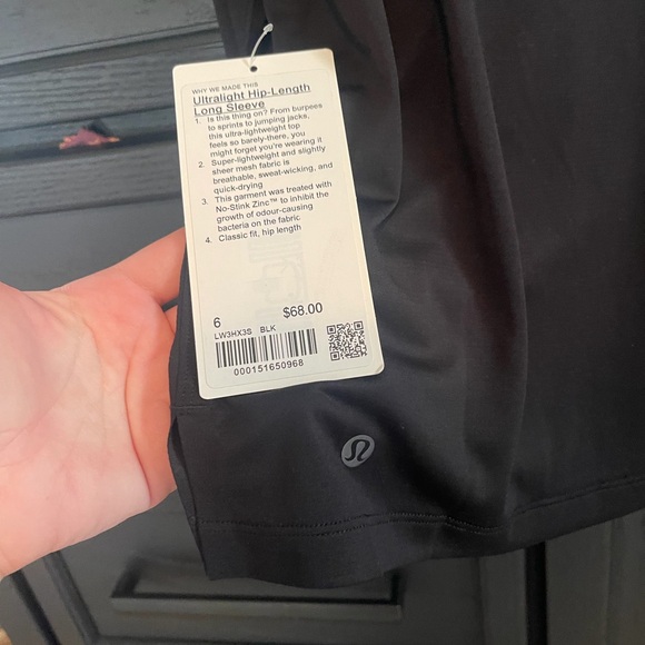 Lululemon Black Long Sleeve Top - Picture 5 of 7